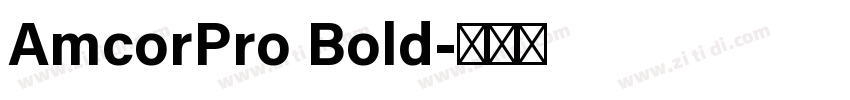 AmcorPro Bold字体转换